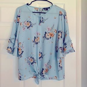 Light Blue Dress Blouse